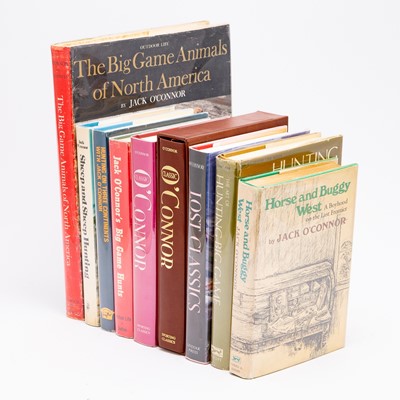Lot 205 - Nine books about big game hunting by Jack O'Connor, including a signed first edition
