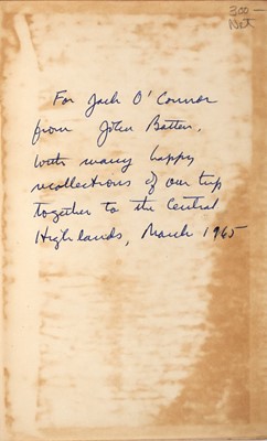 Lot 208 - Presentation copy from sporting author John Batten to Jack O’Connor
