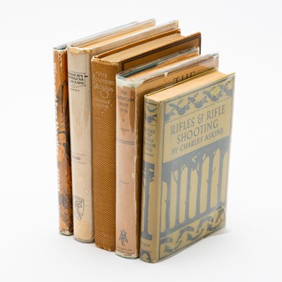 Lot 216 - Four books by Charles Askins about shotguns and rifles, with one book on bird shooting by his son