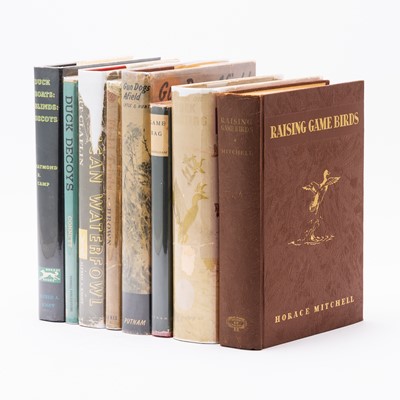 Lot 223 - A group of eight books on bird hunting, mostly on ducks and other waterfowl