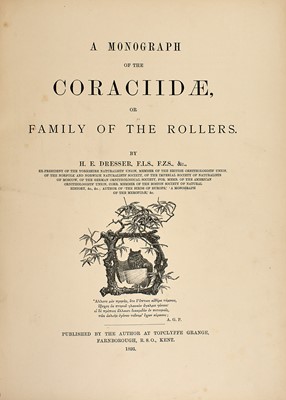 Lot 80 - Dresser's beautifully illustrated work on the rollers