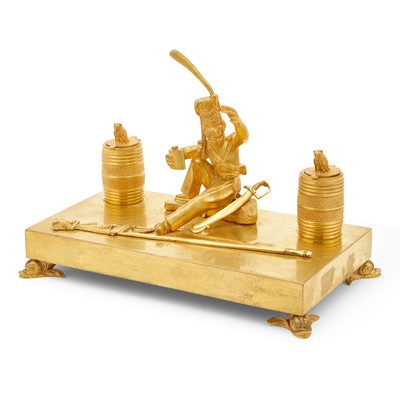 Lot 43 - Russian Gilt-Bronze Inkstand