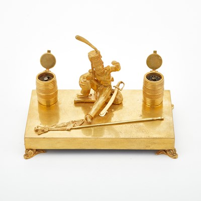 Lot 43 - Russian Gilt-Bronze Inkstand