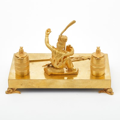 Lot 43 - Russian Gilt-Bronze Inkstand