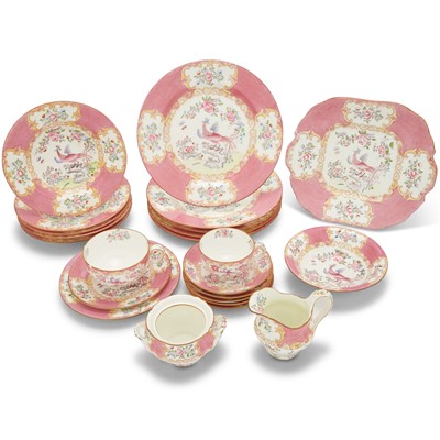 Lot 2 - Mintons "Cockatrice" Pattern Porcelain Partial Dinner Service