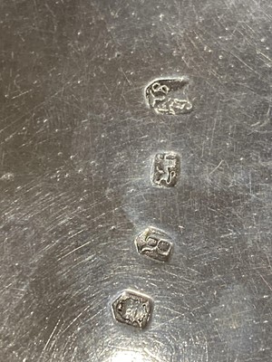 Lot 157 - Pair of George II Sterling Silver Waiters from the Earl of Warrington Service
