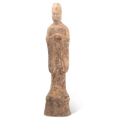 Lot 143 - A Chinese Pottery Figure of a Court Official
