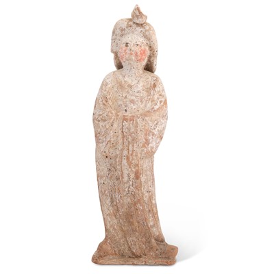 Lot 104 - A Chinese Pottery Figure of a Beauty