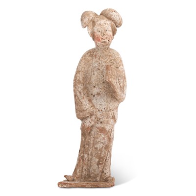 Lot 623 - A Chinese Pottery Figure of a Beauty