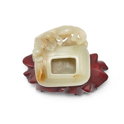 Lot 466 - A Chinese Celadon Jade Water Pot