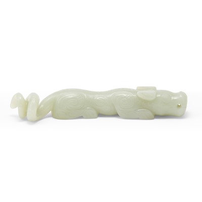 Lot 30 - A Chinese Celadon Jade Figure
