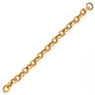 Lot 1092 - Rose Gold Link Bracelet