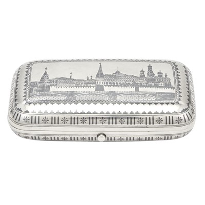 Lot 231 - Russian Silver and Niello Cigarette Case