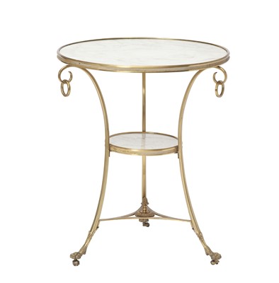 Lot 244 - Empire Style Gilt-Bronze and Marble Guéridon