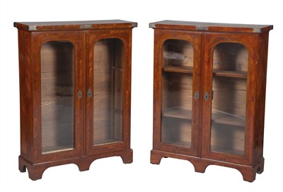 Lot 256 - Pair of French Kingwood and Walnut Bibliothèques