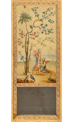 Lot 314 - Louis XVI Style Giltwood Trumeau Mirror