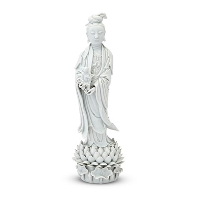 Lot 217 - A Chinese Dehua Porcelain Guanyin
