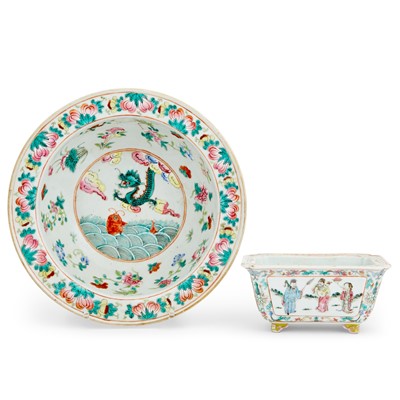 Lot 240 - Two Chinese Enameled Porcelain Articles