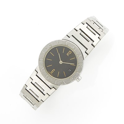 Lot 1183 - Bulgari Stainless Steel Wristwatch