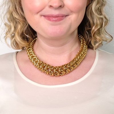 Lot 90 - Gold and Diamond Necklace