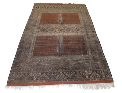 Lot 394 - Silk Turkoman Rug