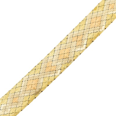Lot 2254 - Tricolor Gold Bracelet