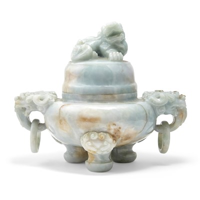 Lot 510 - A Chinese Jadeite Censer