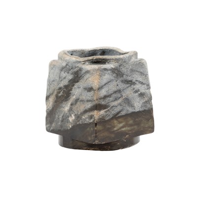 Lot 424 - A Chinese Archaistic 'Cong' Jade