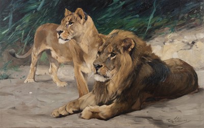 Lot 595 - Friedrich Wilhelm Lion  Kuhnert