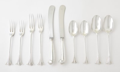 Lot 164 - Elizabeth II Sterling Silver "Onslow" Pattern Flatware Service