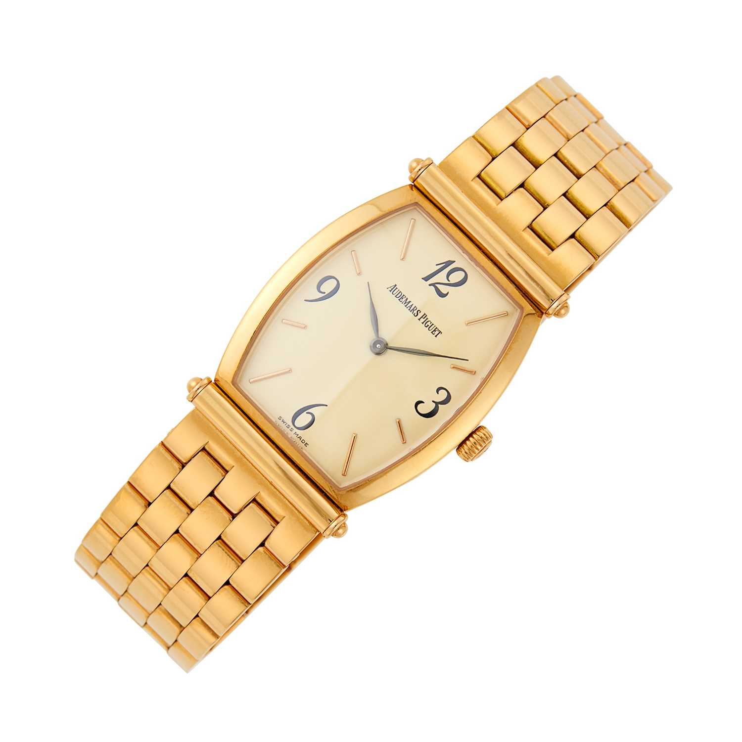 Lot 52 - Audemars Piguet Rose Gold 'Carnegie' Wristwatch
