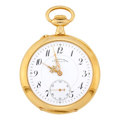 Lot 42 - A. Lange & Söhne Gold Open Face Pocket Watch