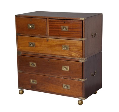 Lot 199 - Victorian Mahogany Campaign Chest