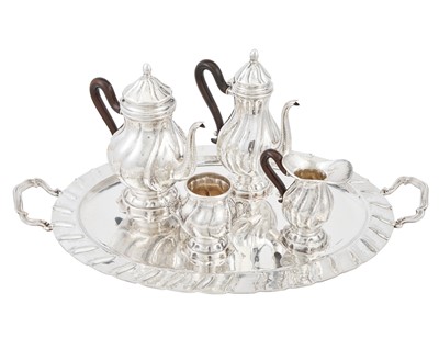 Lot 308 - Italian Silver Tea and Coffee Service