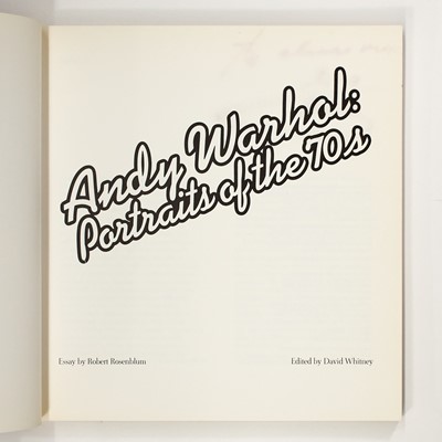 Lot 84 - WARHOL, ANDY.