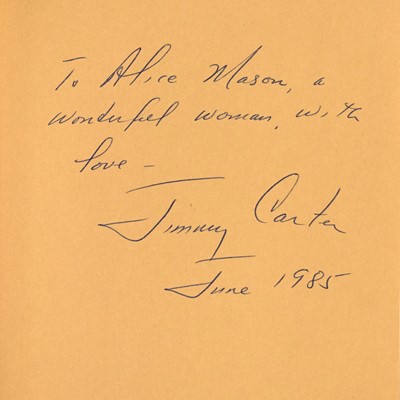 Lot 88 - CARTER, JIMMY and ROSALYNN.