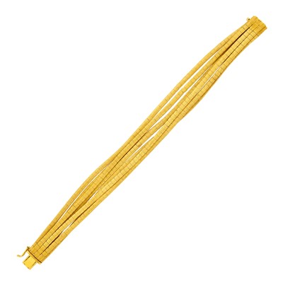 Lot 95 - Seven Strand Gold Bracelet