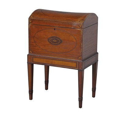 Lot 236 - George III Style Inlaid Satinwood Cellarette