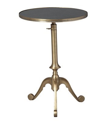 Lot 245 - English Brass Telescopic Table