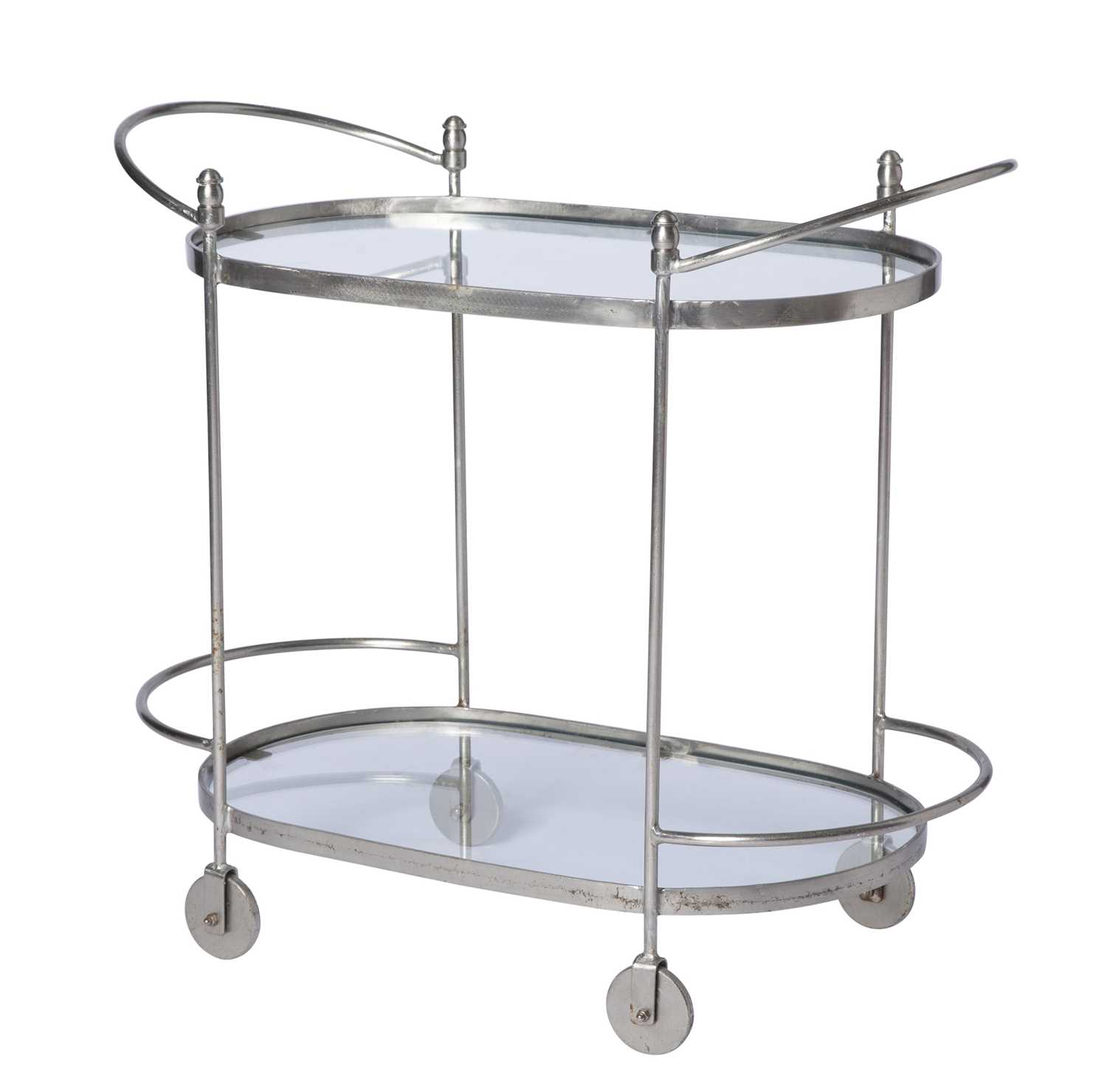 Lot 127 - Mid Century Steel Bar Cart