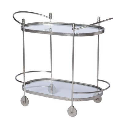 Lot 127 - Mid Century Steel Bar Cart