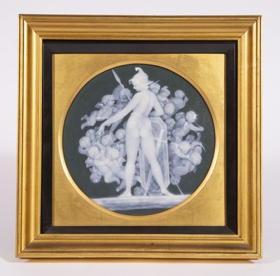 Lot 410 - French Pâte-sur-Pâte Porcelain Plaque