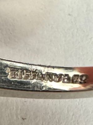 Lot 287 - Tiffany & Co. Platinum, Emerald and Diamond Ring