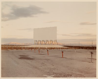 Lot 671 - Richard Misrach: Drive-in theatre, Las Vegas (from American History Lessons), 1987