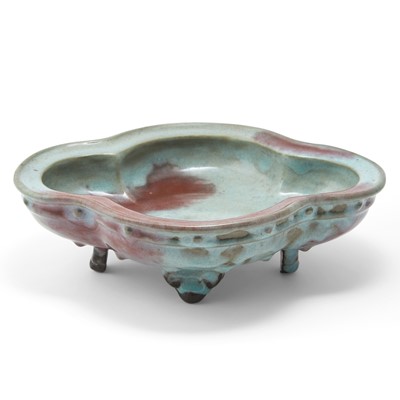 Lot 160 - A Rare Chinese Numbered Junyao Jardiniere Stand