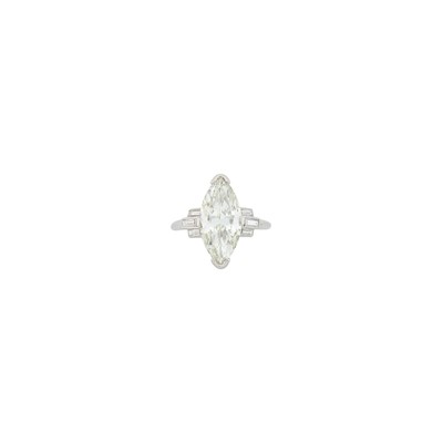 Lot 1225 - Platinum and Diamond Ring
