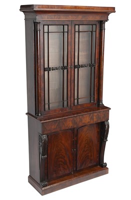 Lot 400 - William IV Mahogany Bookcase