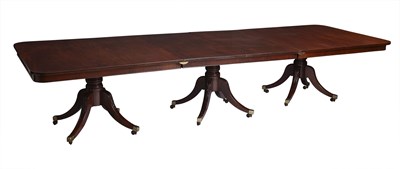 Lot 410 - George IV Mahogany Three-Pedestal Dining Table