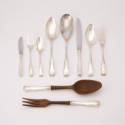 Lot 655 - S. Kirk & Son Sterling Silver 'King' Pattern Flatware Service