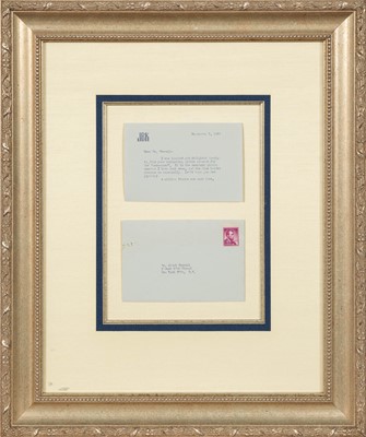 Lot 88 - A note from Jacqueline Kennedy and a signed book from JFK's doctor